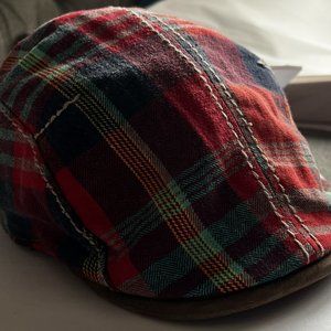 True Religion Plaid Newspaper Boy Style Hat Vintage Rare